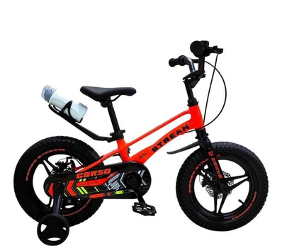 Детский велосипед 14" Corso Stream SM-14661 с магниевой рамой, литыми дисками и дисковыми тормозами