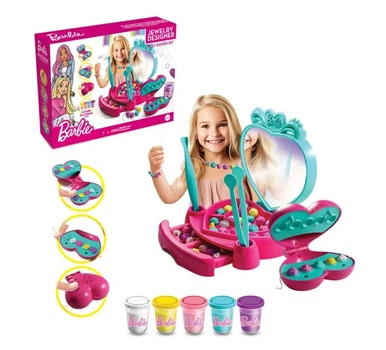 Набор для создания украшений из теста Barbie 5 цвета формы и аксессуары Art Craft 03926 280 г