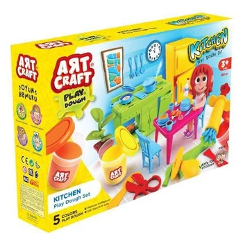 Набор теста для лепки Кухня 5 цвета формы и аксессуары Art Craft 03658 280 г