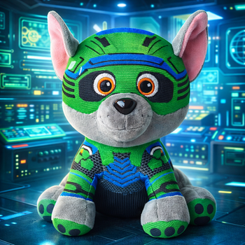 Мягкая плюшевая игрушка Мега Рокки (Rocky) Щенячий Патруль Paw Patrol DOG SWAT 25 см 31-00-1