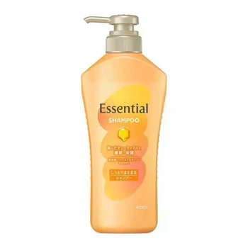 Увлажняющий шампунь для гладкости волос Као Essential Shampoo Moisturizing SR, с дозатором, 450 мл