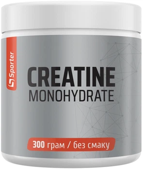 Креатин моногидрат Sporter Creatine Monohydrate порошок 300 г (4820249721483)
