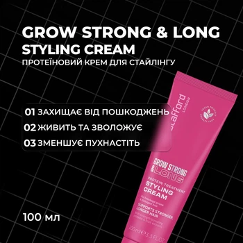 Протеїновий крем для стайлінгу Lee Stafford Grow Strong & Long Protein Treatment Styling Cream,100мл