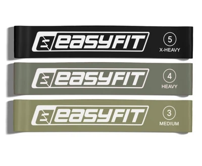 Гумки для фітнесу EasyFit MonoBand набір 3 шт (EF-1812-GY)