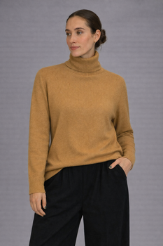 Жіночий светр з кашеміру oversize LITURE MKLT8702 - Oversize 42/52, Бежевий