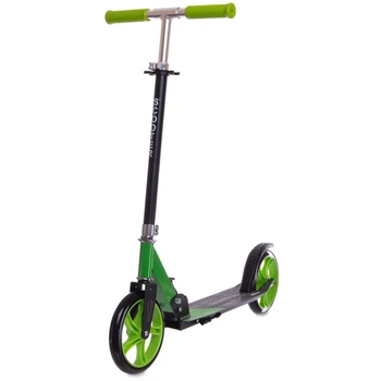 Самокат двухколесный складной с колесами 200мм Scooter 2036 Black-Green