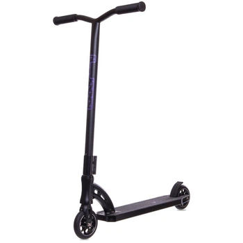 Трюковый самокат алюминиевый с колесами 110мм Scooter Complete D09-1 Black-Purple