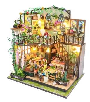 3D Румбокс DIY Darcy Flower House Дом в цветах + Пылезащитный купол M2322Z