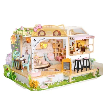3D Румбокс DIY "Cat Cafe"+ Пылезащитный купол M2111Z