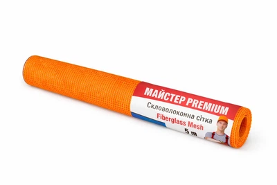 Сітка фасадна штукатурна Майстер PREMIUM M160 5 м Помаранчевий