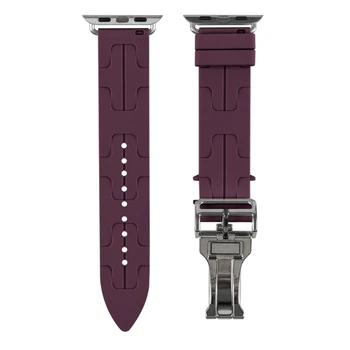 Ремешок для Apple Watch Hermes 38/40/41 mm Wine Red