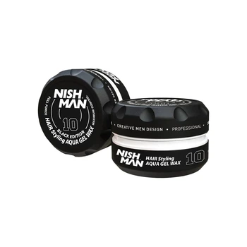 Гель-віск для стилізації волосся Nishman Styling Aqua Gel Wax 10 (Black Edition) 150 мл
