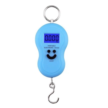 Цифровые кантровые весы A-04blue голубые для weighing до 50 кг точность 0,1 г ручные весы