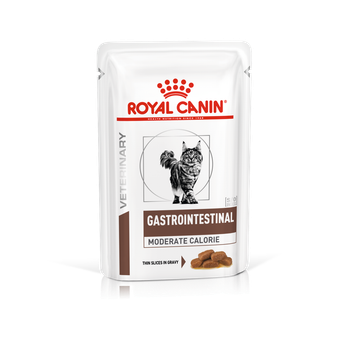 Влажный корм для взрослых котов ROYAL CANIN GASTRO-INTESTINAL MODERATE CALORIE CAT Pouches 85 г х 12 шт