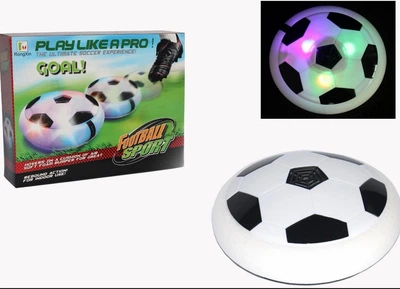 Детский игровой футбольный мяч аэробол с LED подсветкой Hoverball белый