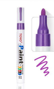 Універсальний Фарбувальний Маркер TOYO Paint Marker — Глибокий Фіолетовий