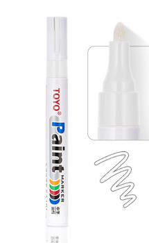 Универсальный Красящий Маркер TOYO Paint Marker - Чистый Белый