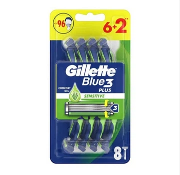 Станок для гоління Gillette Blue 3 Sensitive - 8шт.