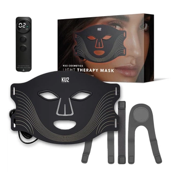 LED-маска для светотерапии лица KU2 Cosmetics (180 светодиодов) 7 режимов Black