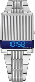 Наручные часы Bulova 96C139 Computron LED Silver/Blue
