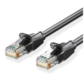Патч-корд 3м, UTP cat 6 RJ-45 black Vention (IBEBI)