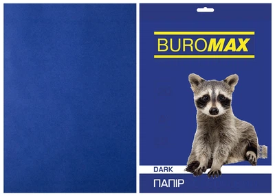 Бумага двухсторонняя DARK тёмно-синяя, 20 л., А4, 80 г/м² BM.2721420-02 BUROMAX (4823078961983)