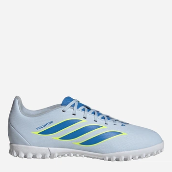 Детские футбольные бутсы-сороконожки для мальчика Adidas Predator Club Tf J JS0366 33 Crystal Sky (4068812883422)