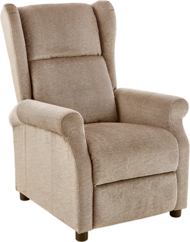 Крісло для відпочинку Halmar Agustin Розкладне Бежеве (5905248110342)