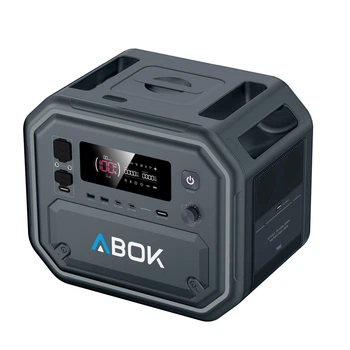 Портативна зарядна станція ABOK 2500W / 2160Wh / Power Station / LiFePO4 / UPS