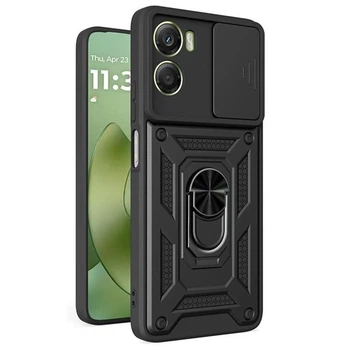 Чохол Fiji Camera Defence для Motorola G06 бампер із захистом камери та підставкою Black