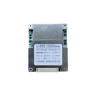 Контроллер BMS 13S 50A плата защиты и балансировки для аккумулятора Li-ion 48V 13 элементов