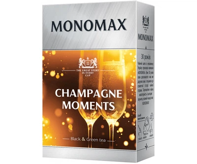 Купаж чорного та зеленого чаю Мономах Champagne Moment 80г