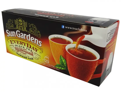 Черный чай Sun Gardens Breakfast Every Day 25 пакетов