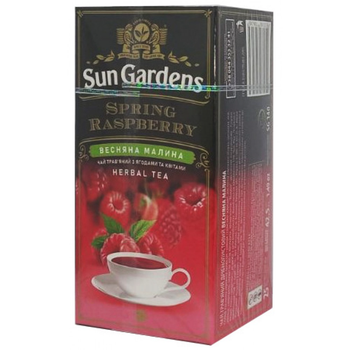 Чай травяной Sun Gardens Spring Raspberry 25 пакетов