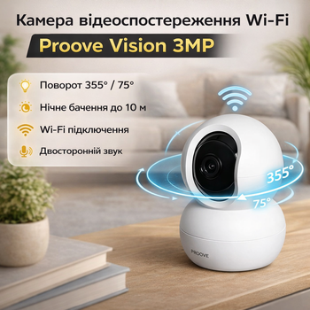 Wi-Fi камера наблюдения скрытая мини видеокамера поворотная 355° видеокамера ночное видение 256 ГБ 3MP видеонаблюдение