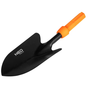 Совок садовый Neo Tools металлический 28 см черный с желтым (696528)