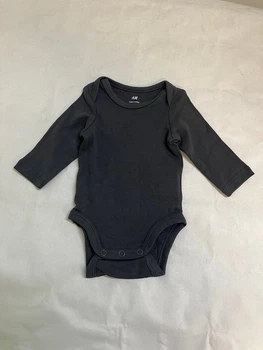 Боди лонгслив H&M 50 Темно-серый 0880118_т.сер