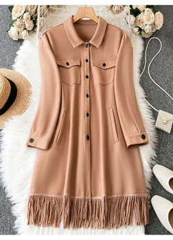 Напівпальто SHEIN XL Темно-бежевий sz2309014161774484