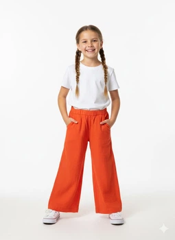Брюки H&M 110 Красный 1272995