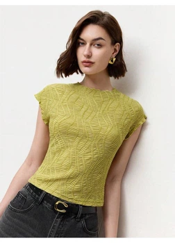 Блуза SHEIN S Светло-зеленый sz2411239321738679