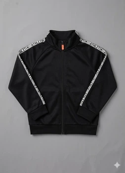 Толстовка H&M 98 Черный 31-0394_полоск.на.рукав