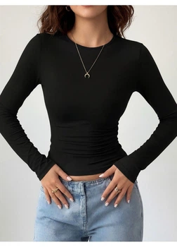 Лонгслив SHEIN XS Черный sz2409249953699611
