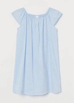 Платье H&M 110/116 Голубой 0826592_бел.точки_05