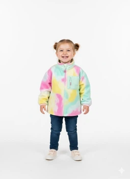 Толстовка на флісі H&M 98/104 Салатовий 1097862_роз.жел.пятна