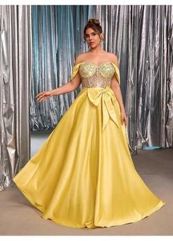 Платье SHEIN 2XL Желтый sz25042192497967326