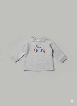 Світшот H&M 62 Світло-сірий 0767325_свит.sist