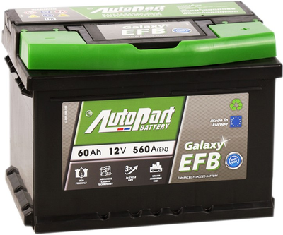 Автомобильный аккумулятор Autopart 60 Ah/12V Galaxy EFB_Start-Stop (0) (ARL060-EFB)