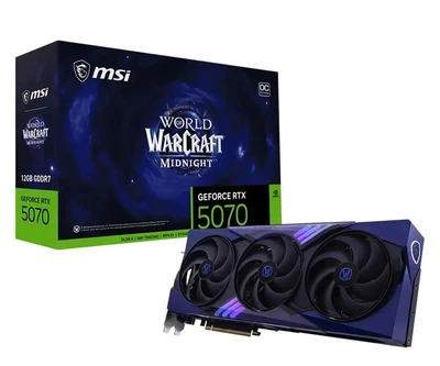 Видеокарта MSI GeForce RTX 5070 12G WoW Midnight Void Edition OC (912-V532-251) EU