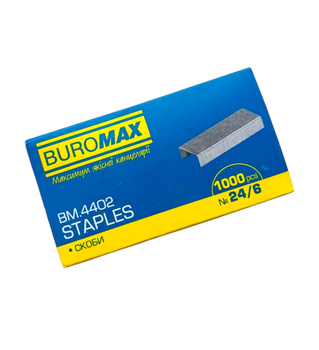Скобі №24/6 1000 шт ТМ Buromax BM 4401 0826