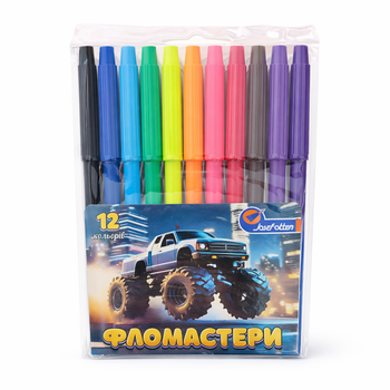 Фломастеры "BigFoot" 12 цветов 828-12LT